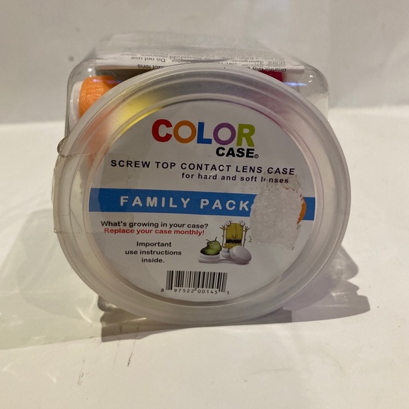 Color Case Family Pack Screw Top Contact Case